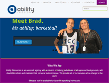 Tablet Screenshot of abilityresources.org